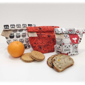 Sac à collation réutilisable et imperméable- 2 formats - sac à vrac- sac à goûter