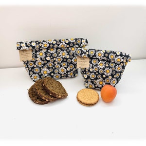 Wiederverwendbare und wasserdichte Tasche „Gänseblümchen“/Snackbeutel/Gefrierbeutel/Sandwich/Bulk/Schwimmbad