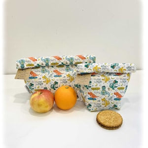 Wiederverwendbare und wasserdichte Dino-Tasche / Snack-Tasche / Gefrieren / Sandwich / Bulk / Seife / Schwimmbad