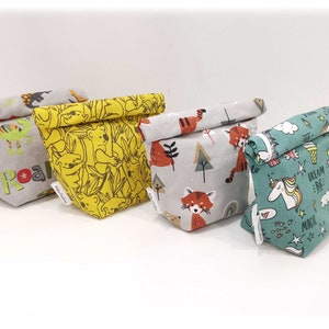 Sac à collation réutilisable et imperméable - sac à vrac- sac à goûter