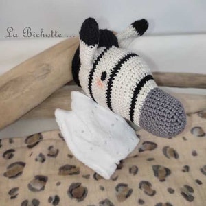 Doudou amigurumi zèbre lange léopard image 3