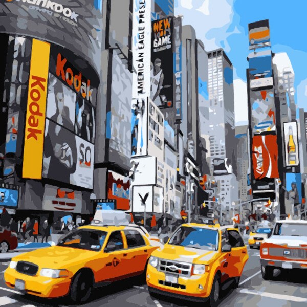 Paint by Numbers New York City Etsy