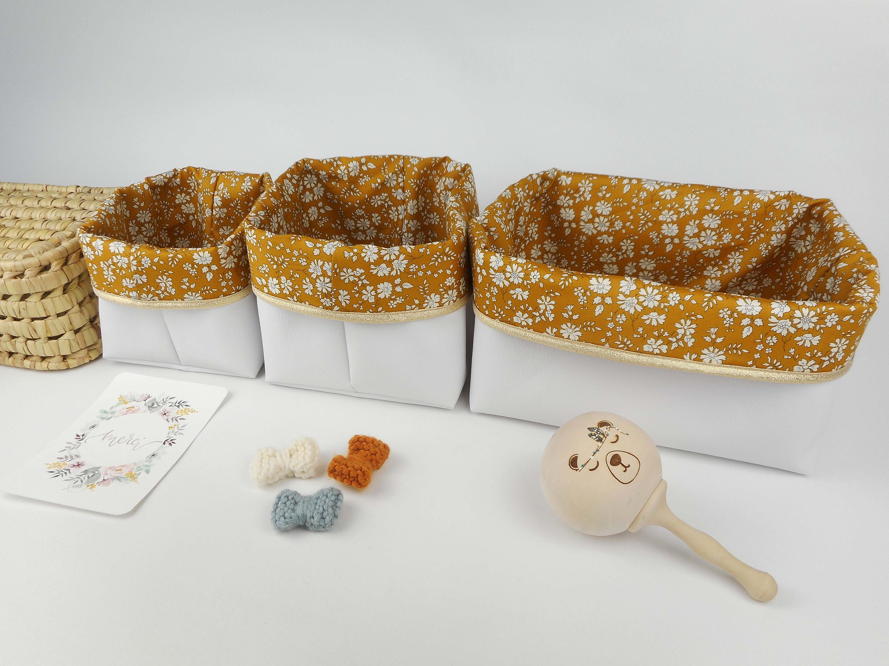 Lot 3 Paniers De Rangement,