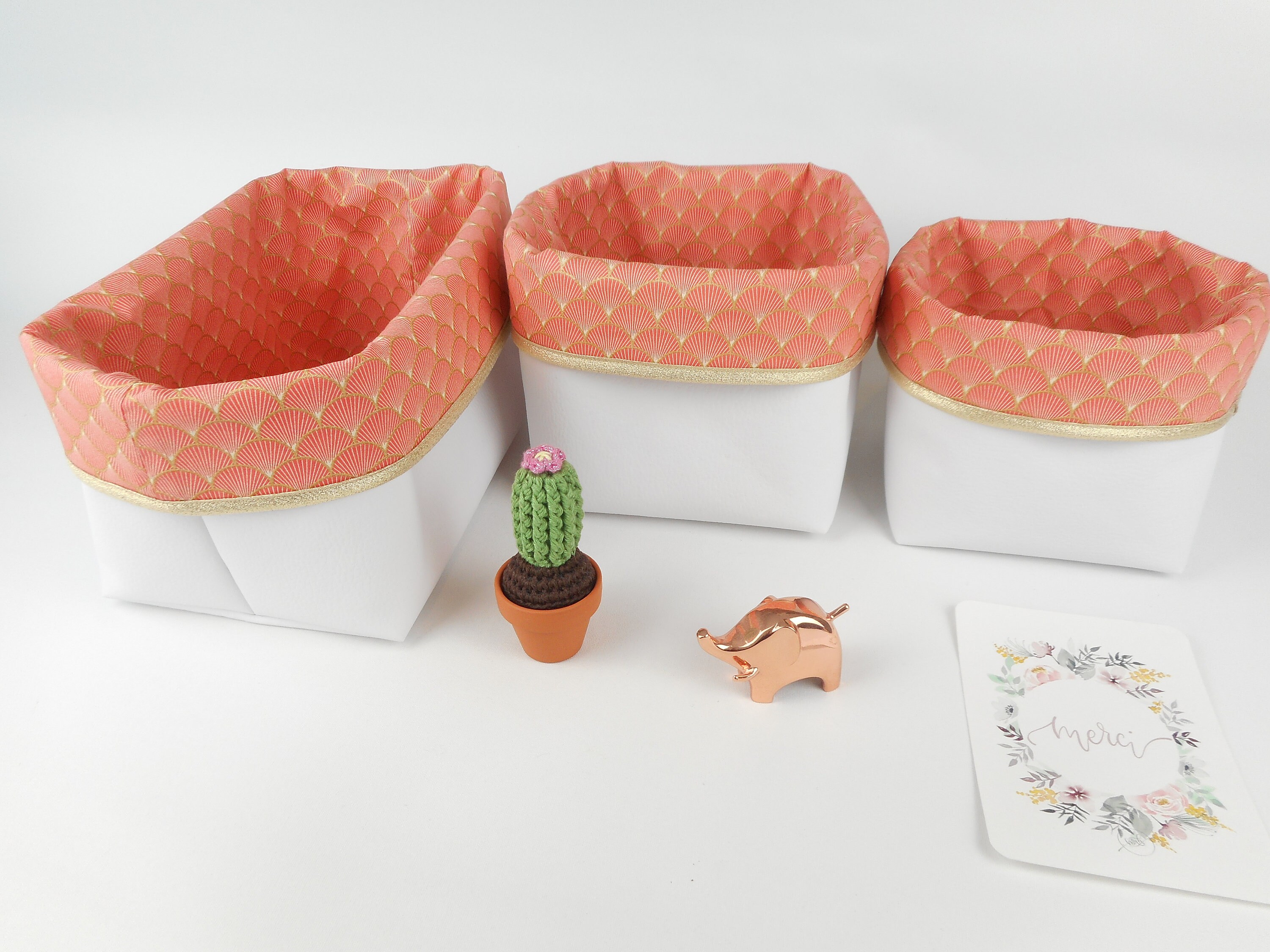 Lot 3 Paniers De Rangement,