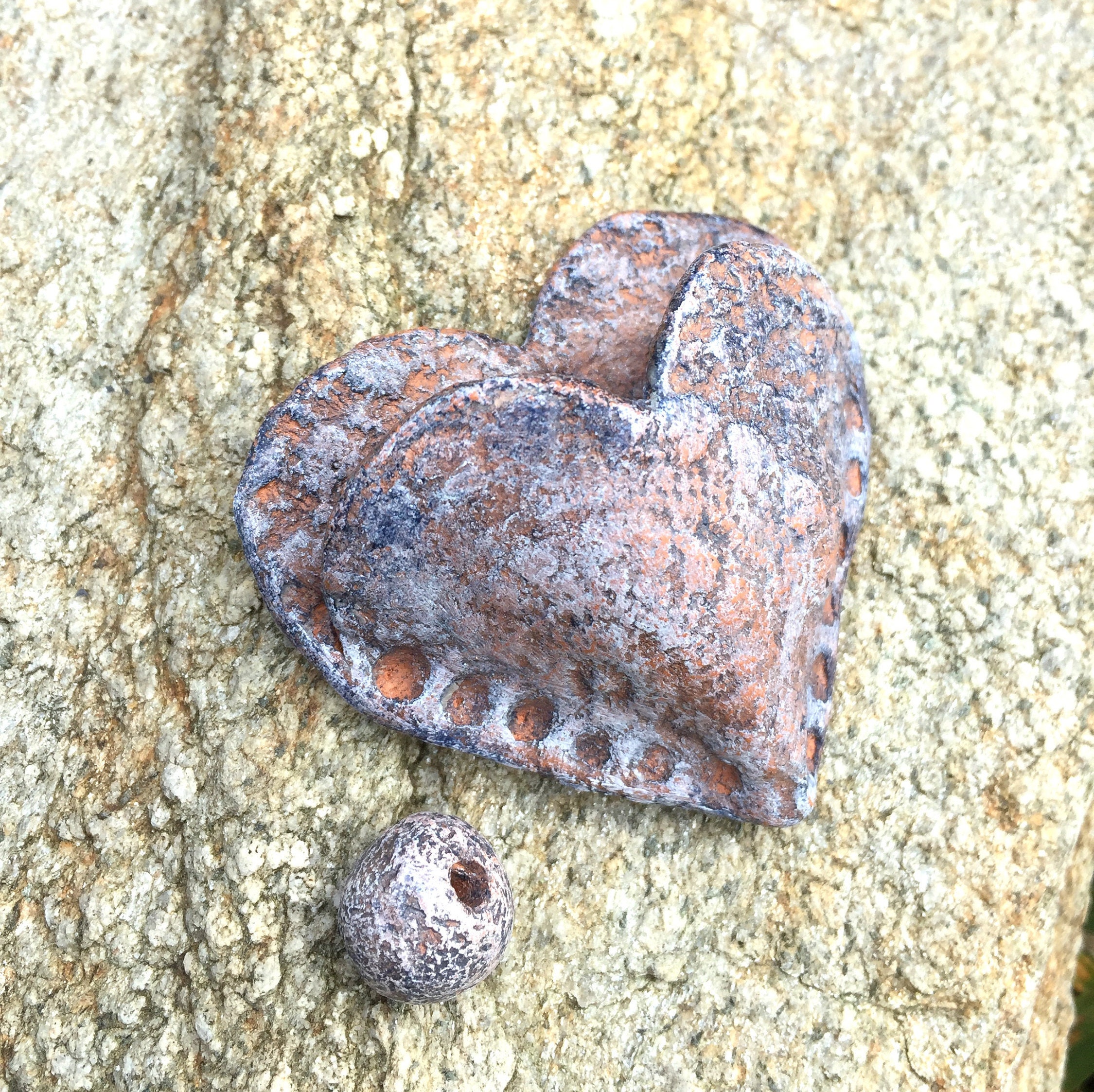 Cœur en Argile à Suspendre