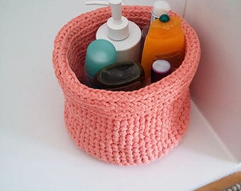 For bathroom storage basket