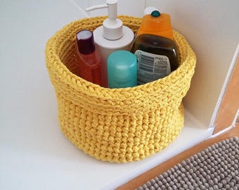 For bathroom storage basket