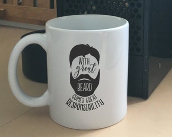 Father's Day- Father's day gift- Father's day mug-Dad- Gift for him- Beard- Dad humour- Dad joke- hipster- mug with saying- mug- printed mug