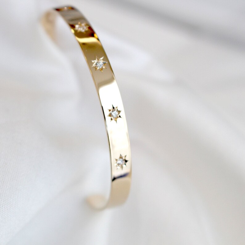 14k solid gold bangles