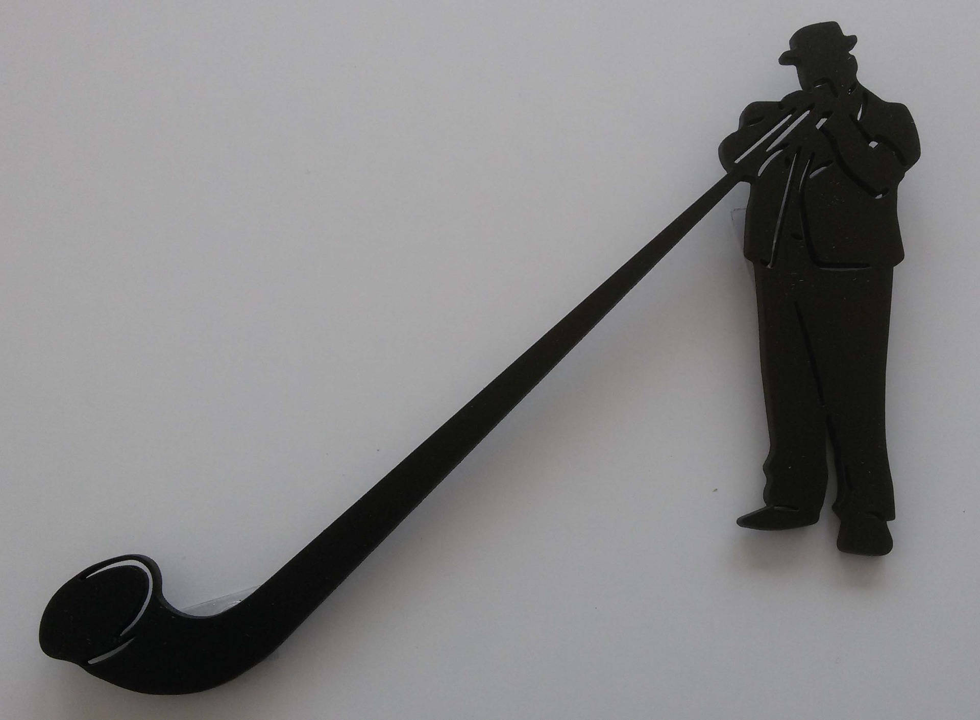 Joueur de Cor Des Alpes en Bois Découpé, Silhouette Style Poya | Montée à L'alpage