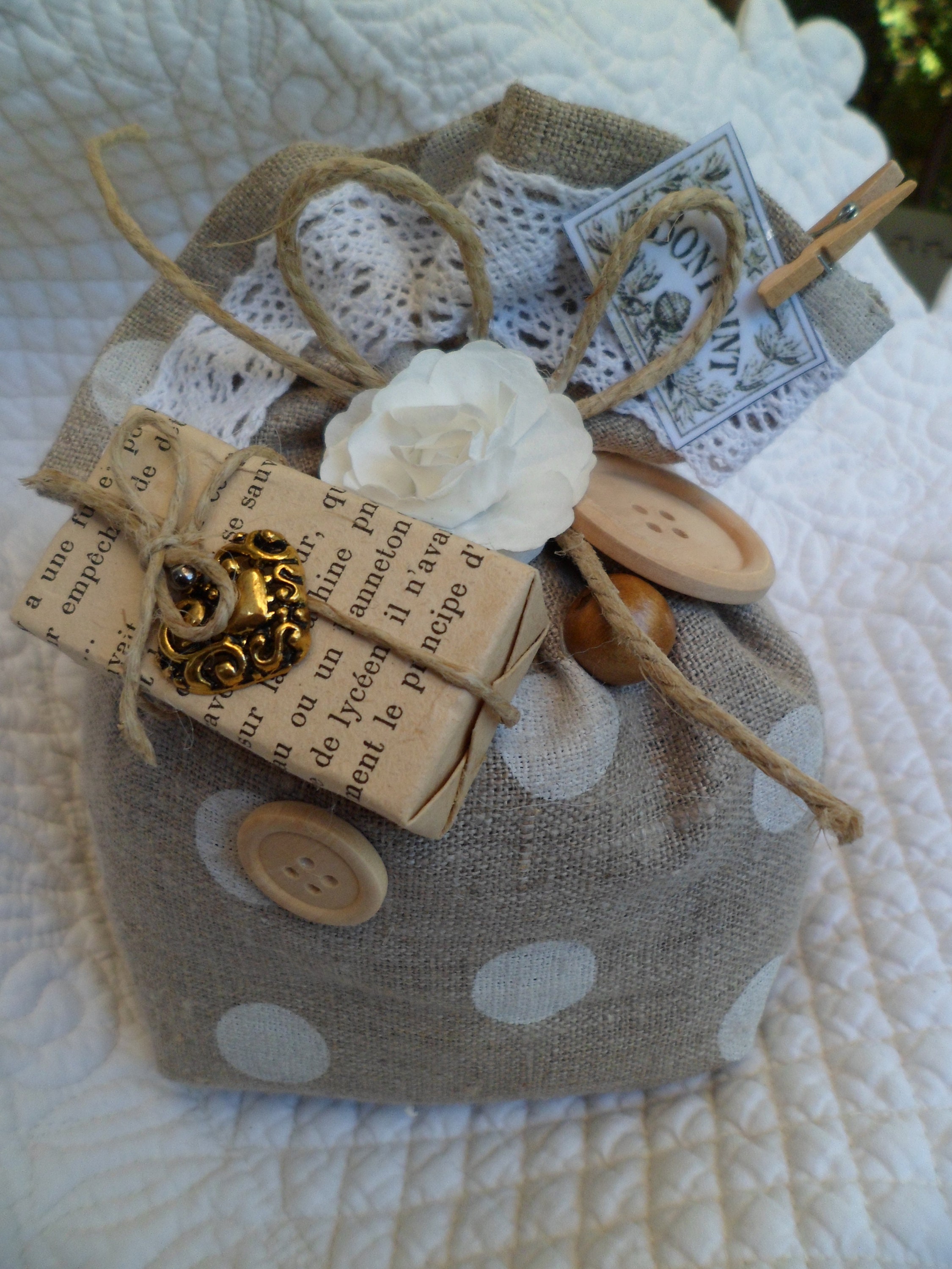 Gros Pochon en Lin .