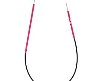 Knitpro Zing Aiguilles à Tricoter Circulaire Fixes 25cm / 10 Pouces Taille 2 - 5mm / Aiguille Spéciale Chaussette
