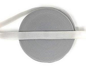 Flaches, elastisches Nähband, 25 mm breit, weiß, erhältlich in 2, 4 oder 10 Metern Länge / Weiches, elastisches Nähband für Kurzwaren