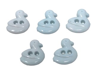 Boutons Fantaisie Canard 14mm - Lot De 6, Plastique, Pour Couture, Layette, Mercerie, Motif Mignon, Sachet Crown