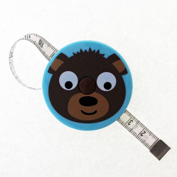 Retractable Seamstress Ribbon Meter Jungle Pattern: Bear Haberdashery and  Sewing Accessory, for Sewing Box 