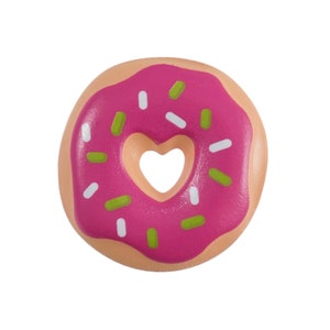 23MM Donut Fancy Buttons with Back Attachment - Pack of 6: Sewing Buttons Back Attachment Children&#39;s Layette Scrapbooking Decoration