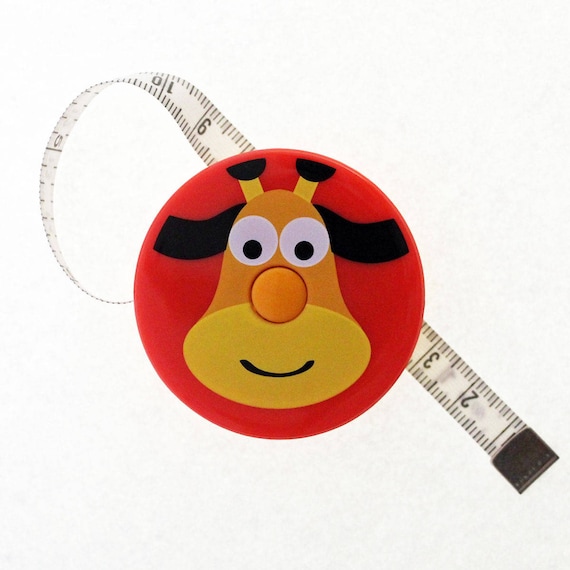 Retractable Seamstress Ribbon Measure Jungle Pattern: Giraffe -  Israel