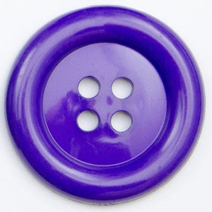 Large Clown Buttons Diameter 38 50 or 63mm Choice of Colour Sold Individually / Large Sewing Button for Customization Fancy Dress Decoration Purpurowy
