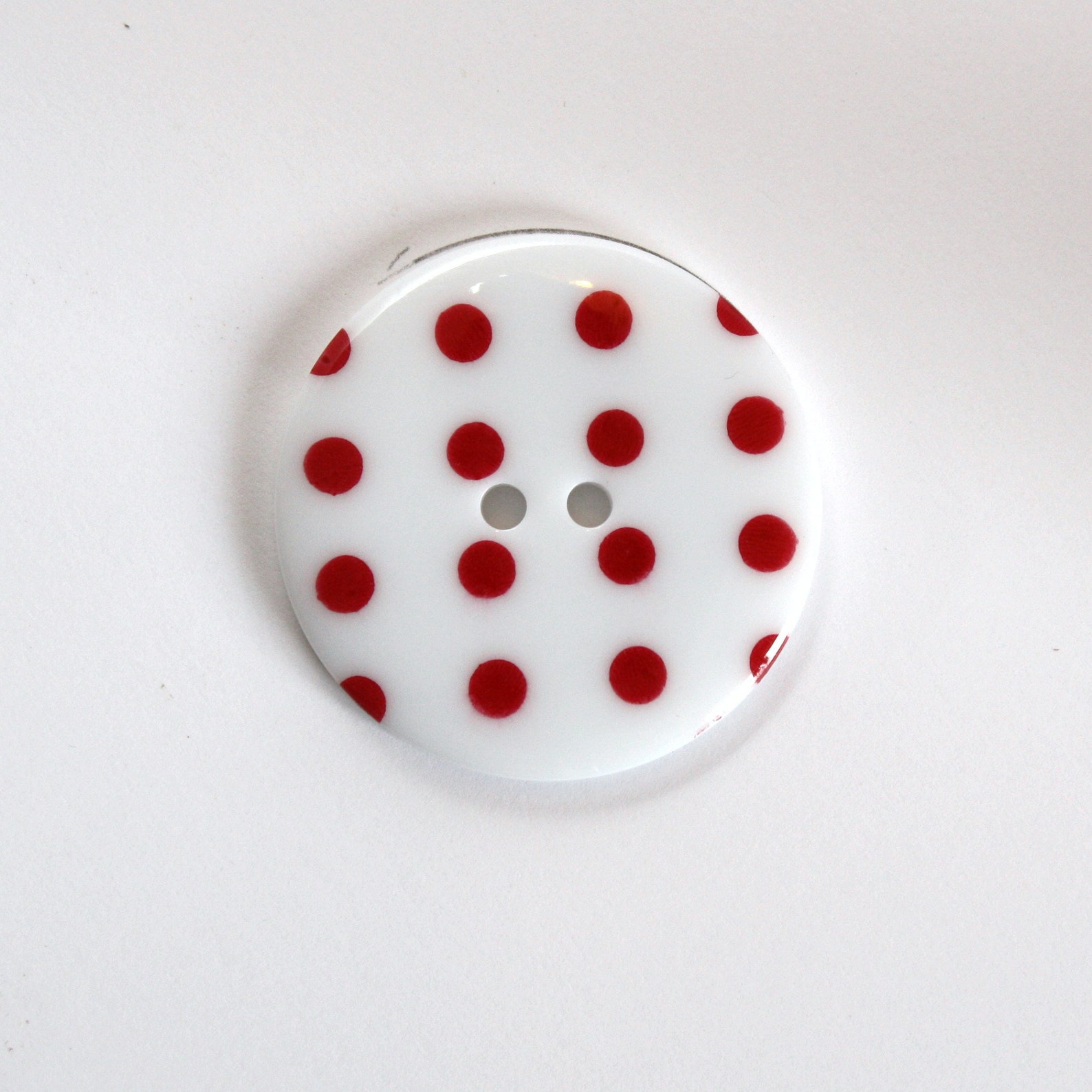 Polka Dot Button 34mm Choice of Colour Sold Individually / Etsy