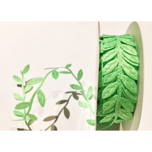 Nastro di raso foglia / Treccia di raso foglia Colore a scelta Bobina da 10 metri Fiocchi di Bertie / Nastro Decorazione di gioielli Scrapbooking Cucito