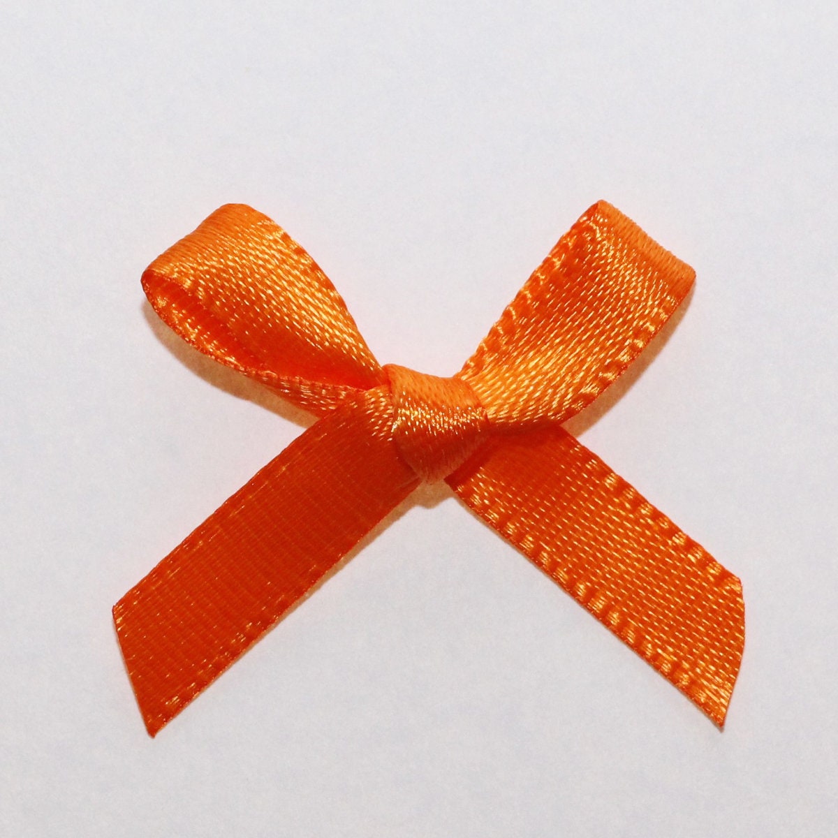25 x mini knots satin ribbon Orange satin knot/Ribbon Etsy