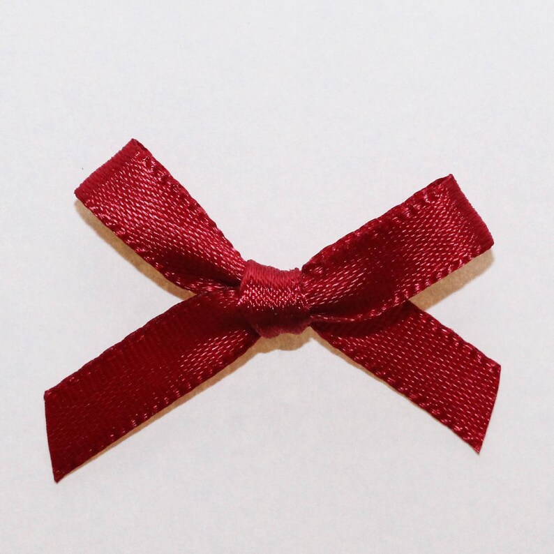 25 x 7mm satin ribbon knotsburgundy colorsatin knotribbon  etsy 25 x 7mm satin ribbon knotsburgundy colorsatin knotribbon  etsy