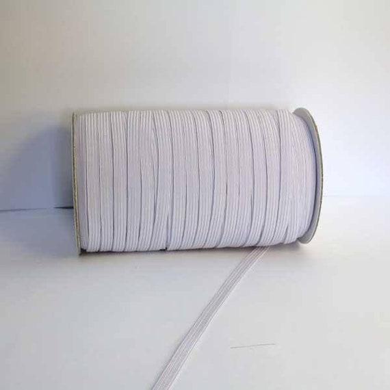 Nastro Elastico Piatto Per Cucito - 2 Cm X 20 M, Bianco, In Poliestere, Per Abbigliamento E Fai Da Te - Foto 4