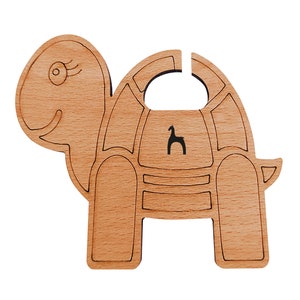 Pony  Wooden Yarn Bobbins - Turtle Shaped  x 3 - Knitting Accessories