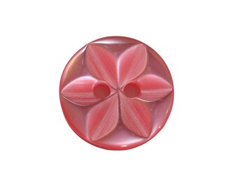 Star Button Dark Pink Available in Diameter 11mm or 14mm / Choice Lot / Sewing Button and Haberdashery Layette Child