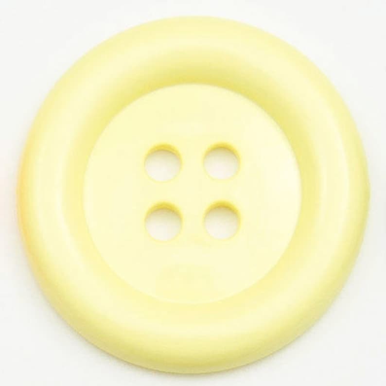 Große Clown-Knöpfe, Durchmesser 38, 50 oder 63 mm, Farbe Ihrer Wahl, einzeln erhältlich / Knopf mit großem Durchmesser, Couture-Kostüm-Anpassung Gelb