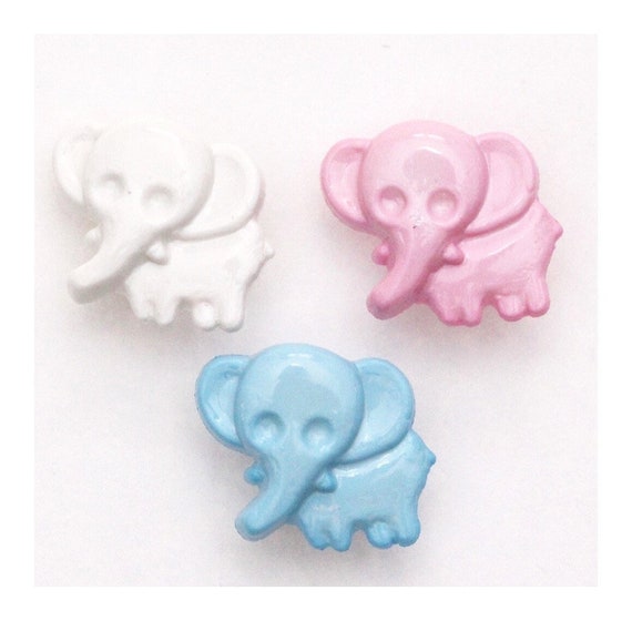 Elephant Buttons 15mm