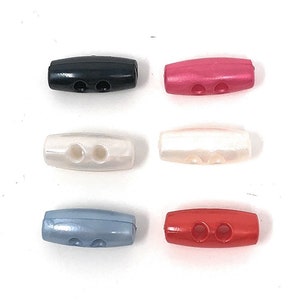 Bottoni a levetta da 15 mm, scelta del colore, set da 6 / Bottoni log / Bottoni da cucito / Bambini / Neonati / Bottoni da cucito