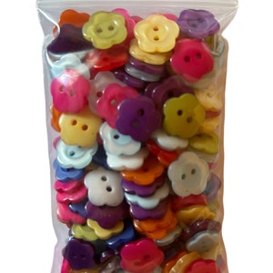 Lot de 150 boutons de couture / d'artisanat en forme de Coeur ou de Fleur Couleurs mixtes image 9