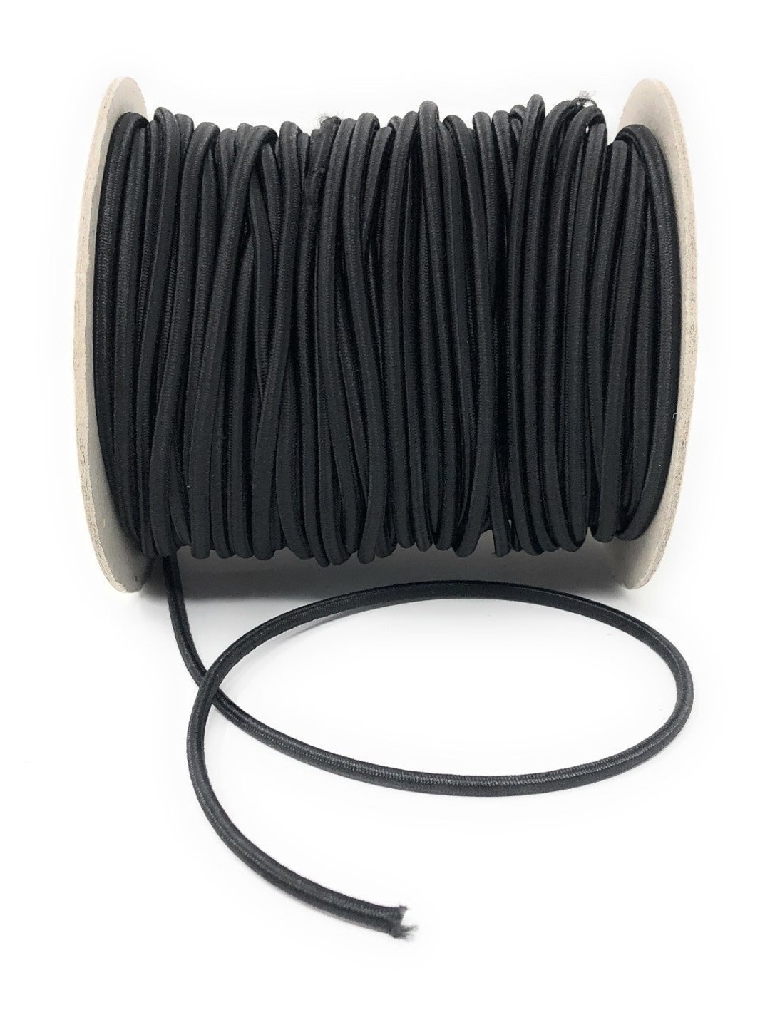 Elastic Rope / Elastic Thread 3mm Black Sold by 5 Meters / Elastic Cord /  Couture Haberdashery 