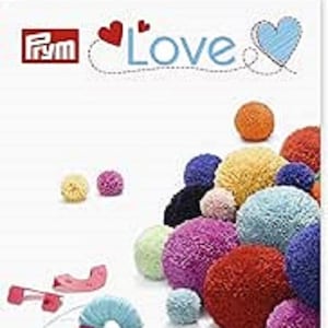 May include: A set of colourful pom-poms in various sizes, including 3.3 cm, 5 cm, and 9 cm. The pom-poms are made of soft, fluffy yarn and are perfect for crafting projects.