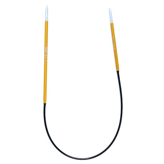 KnitPro Zing Fixed Circular Knitting Needles 24" (60cm) | US Size 1.5 (2.50mm) – Colorful Aluminum - View #7