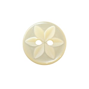 Cream Color Star Button Available in Diameter 11mm or 14mm / Choice Lot / Sewing Button and Haberdashery Layette Child