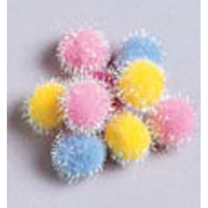 Pompons Iridescents 12mm x 72 Couleurs Printemps / Pastels Fourniture Scrapbooking Bricolage Artisanat Décoration Collage Craft PomPom