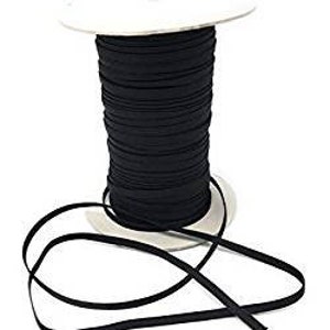 Flat Sewing Elastic 7mm Black x 5 Meter or x 10 Meter / Flexible Elastic Ribbon / Sewing Haberdashery image 3