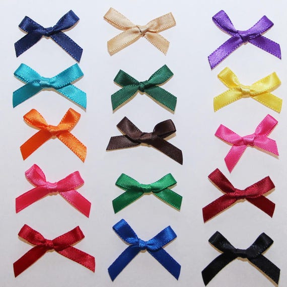 Lot De 20 Boutons Nœud Papillon - Dimensions 10x13 Mm, 2 Trous, Couleurs Assorties, Pour Scrapbooking