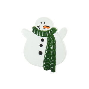 Christmas Buttons Snowman x 6