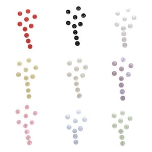 Pack of 20 Buttons with Small Diameter 6mm with 2 Holes Doll Button Mini Buttons Small Diameter Buttons Sewing and Haberdashery Buttons