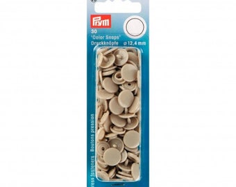 Boutons pression color snaps Beige 12,4 mm