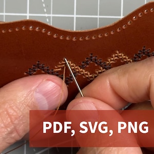 Styles de pochettes en cuir uniques pour porte-cartes et portefeuilles / Motifs / PDF / SVG / PNG / Modèles / Fichiers à téléchargement numérique / Tutoriels vidéo