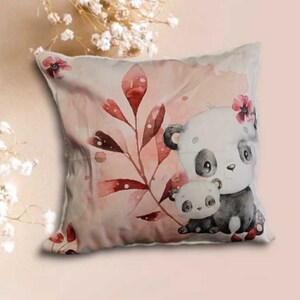 Cushion cover, children's room, 40x40cm, deer pattern panda 40x40 cm