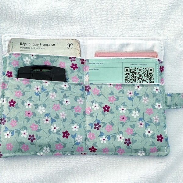 Pochette pour papiers de voiture , pochette conducteur , étui carte grise