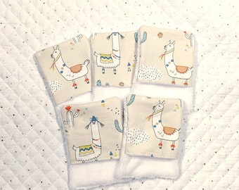 Training washcloth for children, washcloths, set of 5