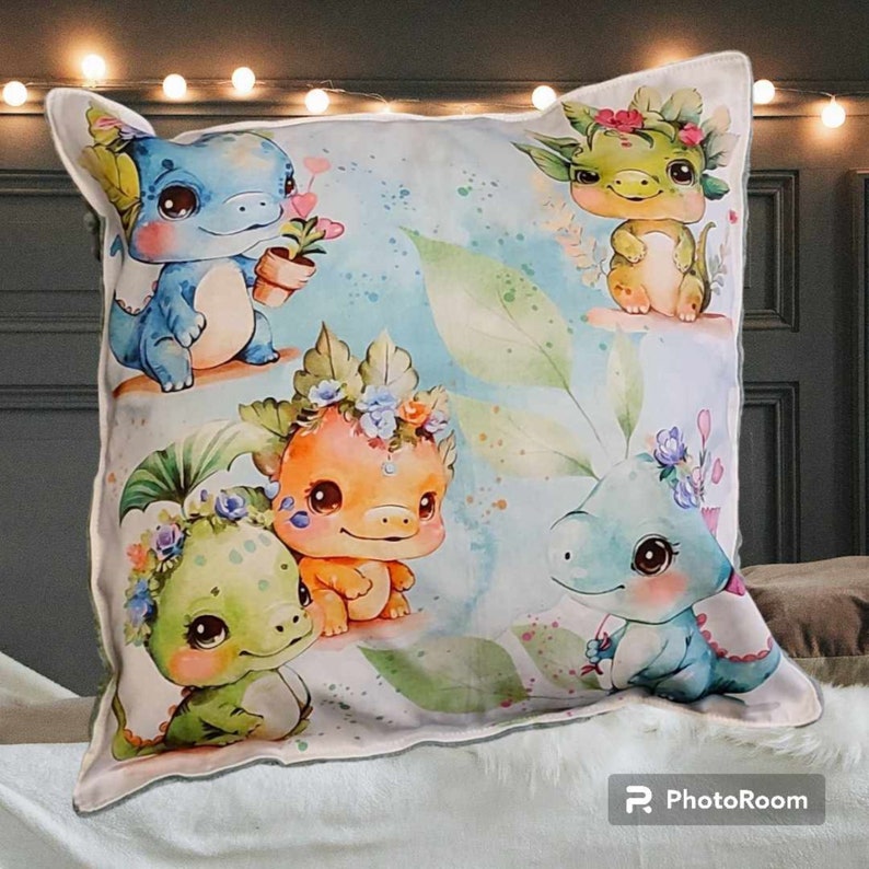 Cushion cover, children's room, 40x40cm, deer pattern dragon 40x40cm