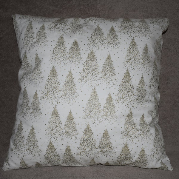 Mon coussin sapin de Noël pailleté doré