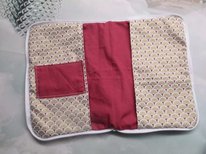 Protège carnet de santé en coton à fermeture éclair SUR | Etsy